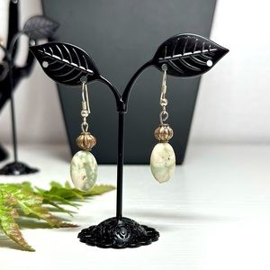 Boho Earrings, Natural Stone Drop Earrings